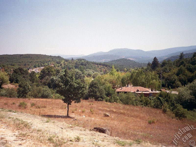 View of Termal-Gokcedere Village in Yalova city of Turkey.
