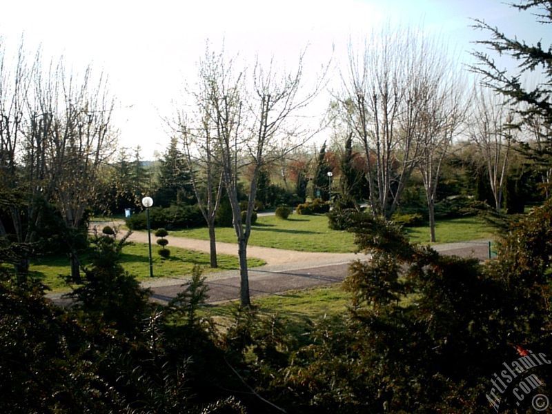 View of Botanical Park in Bursa city of Turkey.
