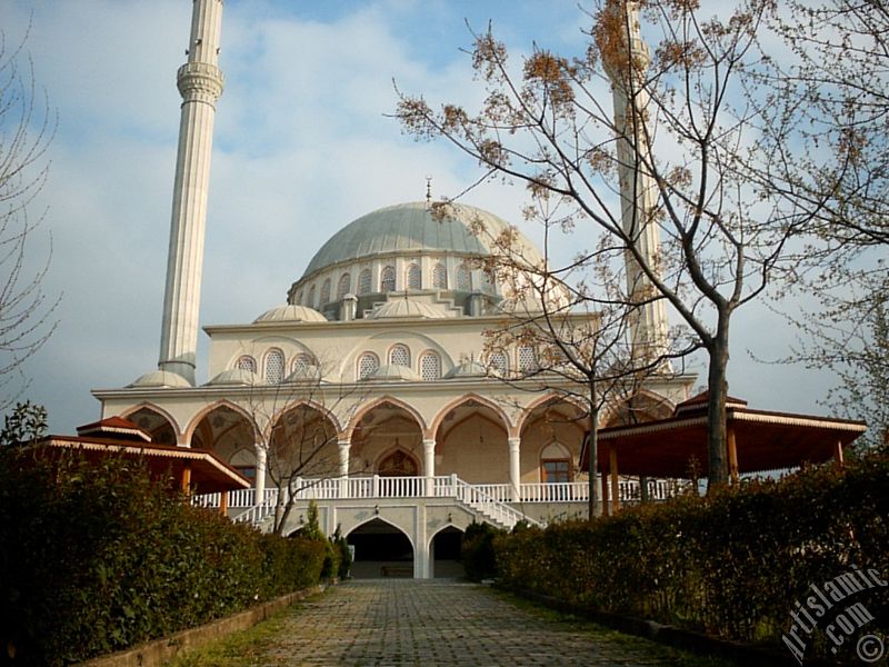 View of the Theology Faculty`s mosque in Bursa city of Turkey.
