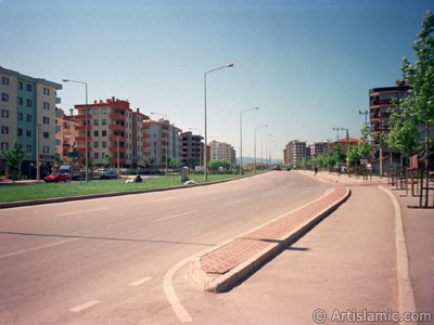 View of Nilufer district in Bursa city of Turkey. (The picture was taken by Artislamic.com in 2001.)