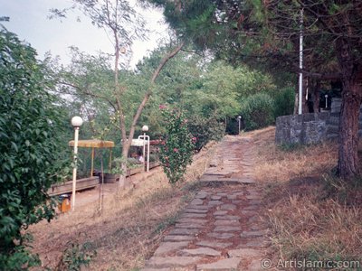 View of a park from `OF district` in Trabzon city of Turkey. (The picture was taken by Artislamic.com in 2001.)