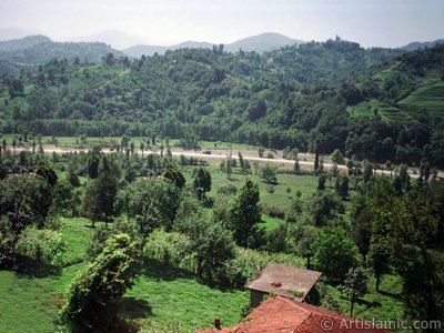 View of village from `OF district` in Trabzon city of Turkey. (The picture was taken by Artislamic.com in 2001.)