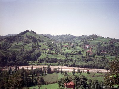 View of village from `OF district` in Trabzon city of Turkey. (The picture was taken by Artislamic.com in 2001.)