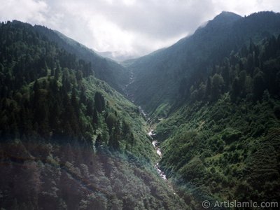 View of Ayder high plateau and spa located in Rize city of Turkey. (The picture was taken by Artislamic.com in 1999.)