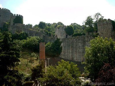 View of Rumeli Hisari which was ordered by Sultan Mehmet the Conqueror to be built before conquering Istanbul in 1452 located on the shore of Bosphorus in Turkey. (The picture was taken by Mr. Mustafa one of the visitors of Artislamic.com in 2004)