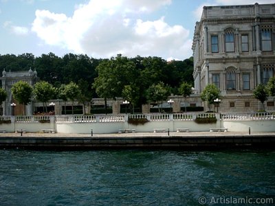 View of the Ciragan Palace from the Bosphorus in Istanbul city of Turkey. (The picture was taken by Artislamic.com in 2004.)