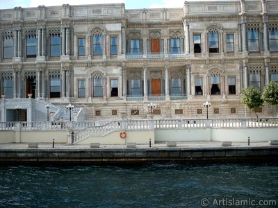 View of the Ciragan Palace from the Bosphorus in Istanbul city of Turkey. (The picture was taken by Artislamic.com in 2004.)