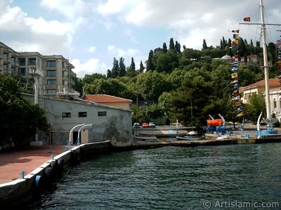 View of Ortakoy coast from the Bosphorus in Istanbul city of Turkey. (The picture was taken by Artislamic.com in 2004.)