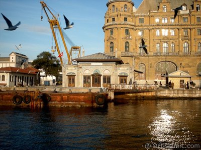 View of Haydarpasha jetty and train station from the sea in Istanbul city of Turkey. (The picture was taken by Artislamic.com in 2004.)