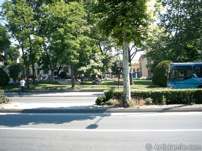 View of a park in Fatih district in Istanbul city of Turkey. (The picture was taken by Artislamic.com in 2004.)