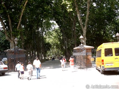 View of a park in Gulhane district in Istanbul city of Turkey. (The picture was taken by Artislamic.com in 2004.)
