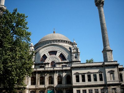 View of Valide Sultan Mosque in Dolmabahce district in Istanbul city of Turkey. (The picture was taken by Artislamic.com in 2004.)