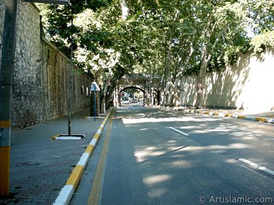 View towards Ortakoy district from the way of Besiktas-Ortakoy in Istanbul city of Turkey. (The picture was taken by Artislamic.com in 2004.)