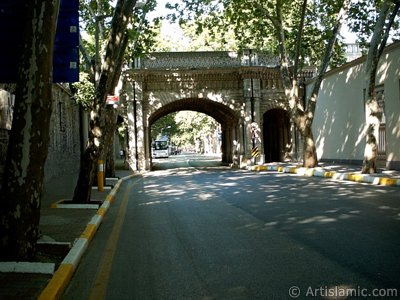 View towards Ortakoy district from the way of Besiktas-Ortakoy in Istanbul city of Turkey. (The picture was taken by Artislamic.com in 2004.)