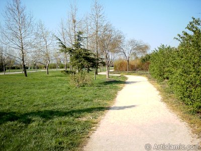 View of Botanical Park in Bursa city of Turkey. (The picture was taken by Artislamic.com in 2004.)