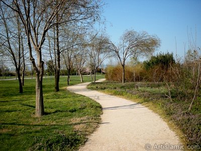 View of Botanical Park in Bursa city of Turkey. (The picture was taken by Artislamic.com in 2004.)