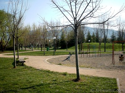 View of Botanical Park in Bursa city of Turkey. (The picture was taken by Artislamic.com in 2004.)