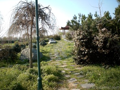 View of Botanical Park in Bursa city of Turkey. (The picture was taken by Artislamic.com in 2004.)