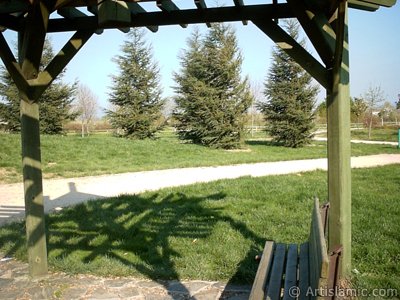 View of Botanical Park in Bursa city of Turkey. (The picture was taken by Artislamic.com in 2004.)