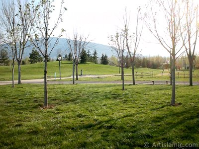 View of Botanical Park in Bursa city of Turkey. (The picture was taken by Artislamic.com in 2004.)