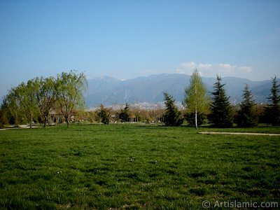 View of Botanical Park in Bursa city of Turkey. (The picture was taken by Artislamic.com in 2004.)