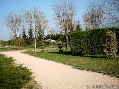 View of Botanical Park in Bursa city of Turkey. (The picture was taken by Artislamic.com in 2004.)