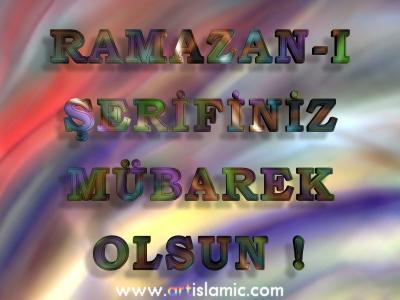 islamiSanat.net tarafndan Ramazan mnasebetiyle tasarlanm bir e-kart resmi.