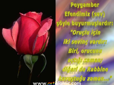 Bu Hadis-i Serfin kaynaklari: Buhr, Savm 2,9, Libs 78; Mslim, Siym 164, {1151}; Muvatta, Siym 58, {1,310}; Eb Davud, Savm 25, {2363}; Tirmiz, Savm 55, {764}; Nes, Siym 41 {2,160-161}; ibn-i Mce, Siym 1, {1638}, Edeb 58, {3823}