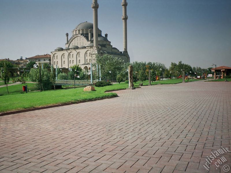 Gaziantep`ten bir park manzaras.
