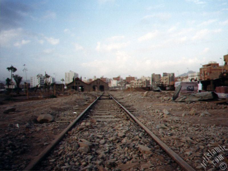 Osmanl eseri Hicaz Demiryolu`nun Medine istasyonundan bir grn.
