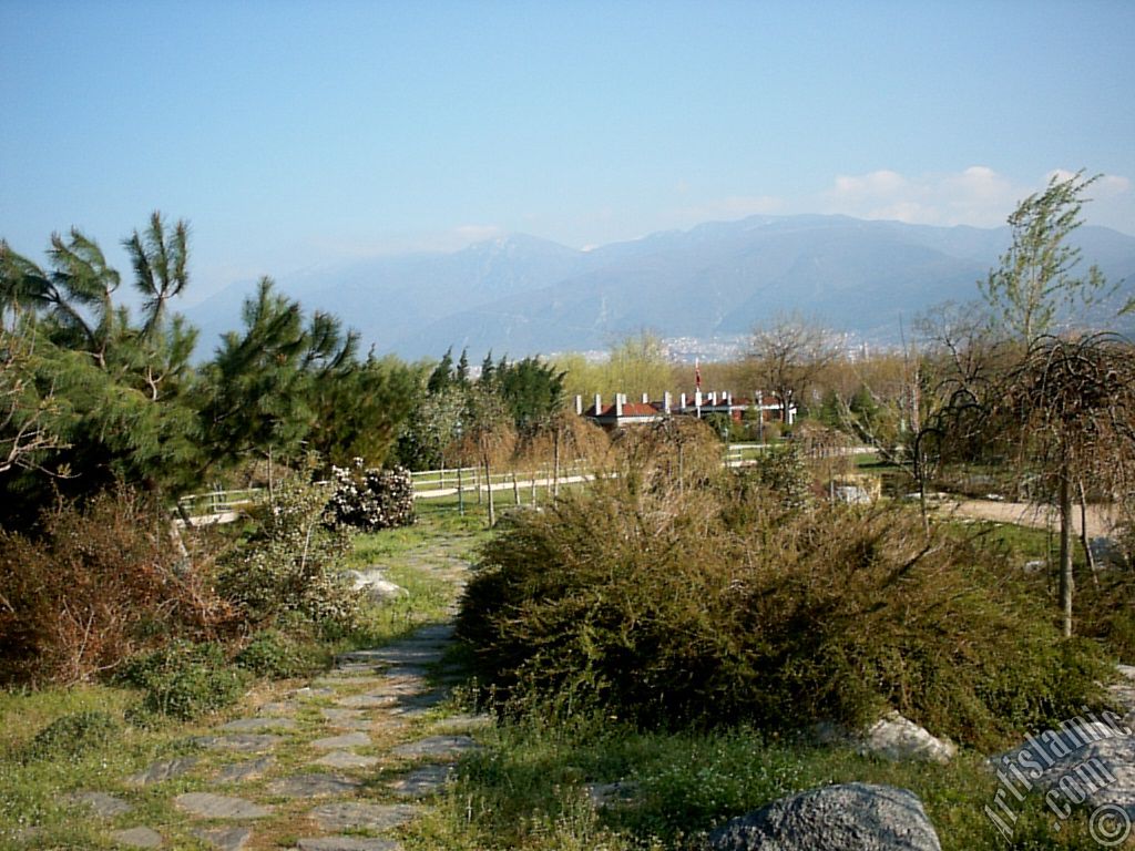 Bursa Botanik Parkndan bir manzara.
