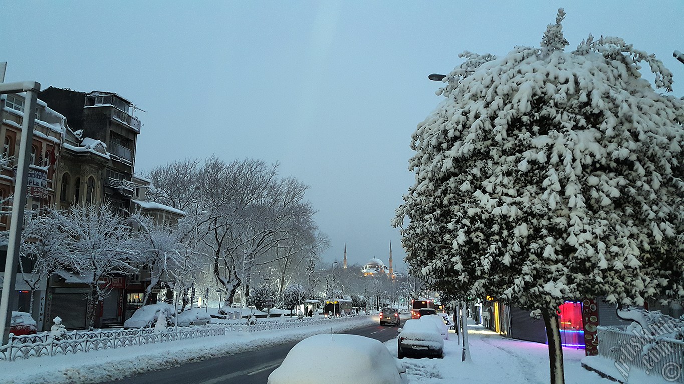 Special winter and snow photos taken in February 2015 in Fatih, Zeyrek, Persembe Pazari, Eminonu, Karakoy, Cihangir, Findikli, Kabatas districts of Istanbul city of Turkey.
