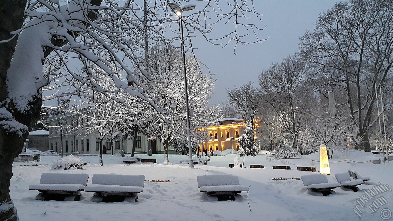 Special winter and snow photos taken in February 2015 in Fatih, Zeyrek, Persembe Pazari, Eminonu, Karakoy, Cihangir, Findikli, Kabatas districts of Istanbul city of Turkey.
