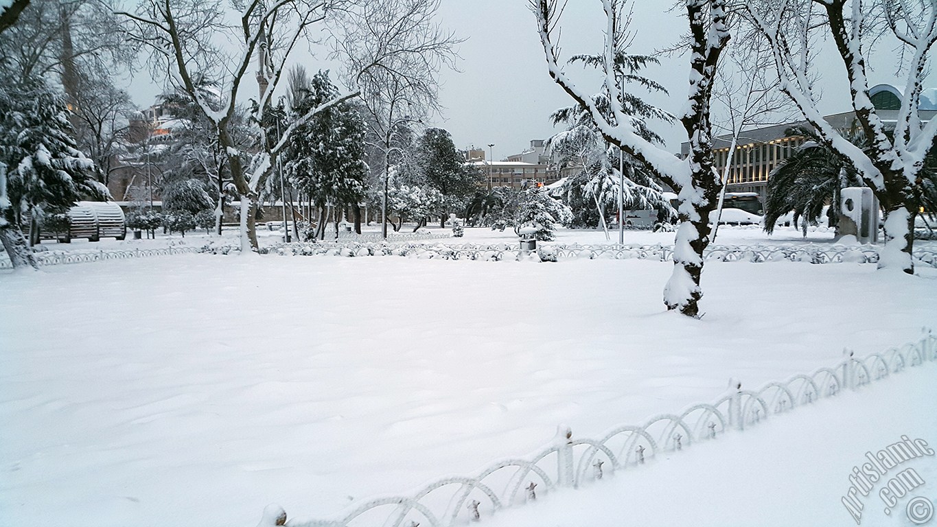 Special winter and snow photos taken in February 2015 in Fatih, Zeyrek, Persembe Pazari, Eminonu, Karakoy, Cihangir, Findikli, Kabatas districts of Istanbul city of Turkey.
