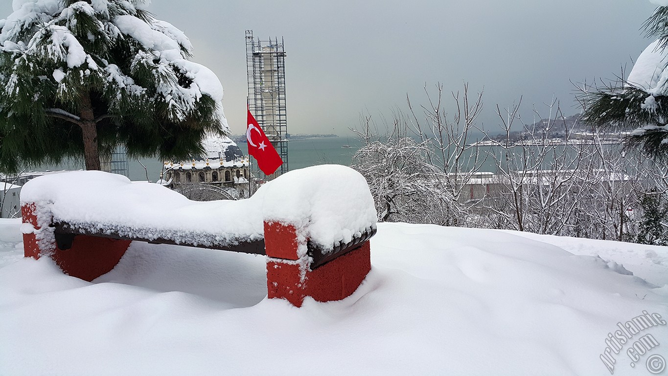 Special winter and snow photos taken in February 2015 in Fatih, Zeyrek, Persembe Pazari, Eminonu, Karakoy, Cihangir, Findikli, Kabatas districts of Istanbul city of Turkey.
