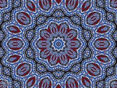 An Artwork From `The Exhibition of Mixed Arabesque, Fractal, Kaleidoscope, Spirograph, Spiral-Swirling Pattern, Symmetrical Design and Mandala Motifs`. (The artworks were made by The Tuykun Sisters who are from the visitors and fans of Artislamic.com. All rights reserved.)