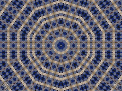 An Artwork From `The Exhibition of Mixed Arabesque, Fractal, Kaleidoscope, Spirograph, Spiral-Swirling Pattern, Symmetrical Design and Mandala Motifs`. (The artworks were made by The Tuykun Sisters who are from the visitors and fans of Artislamic.com. All rights reserved.)