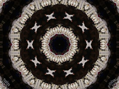 An Artwork From `The Exhibition of Mixed Arabesque, Fractal, Kaleidoscope, Spirograph, Spiral-Swirling Pattern, Symmetrical Design and Mandala Motifs`. (The artworks were made by The Tuykun Sisters who are from the visitors and fans of Artislamic.com. All rights reserved.)