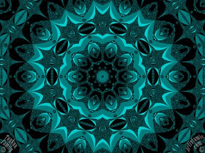 An Artwork From `The Exhibition of Mixed Arabesque, Fractal, Kaleidoscope, Spirograph, Spiral-Swirling Pattern, Symmetrical Design and Mandala Motifs`. (The artworks were made by The Tuykun Sisters who are from the visitors and fans of Artislamic.com. All rights reserved.)