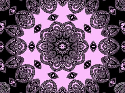 An Artwork From `The Exhibition of Mixed Arabesque, Fractal, Kaleidoscope, Spirograph, Spiral-Swirling Pattern, Symmetrical Design and Mandala Motifs`. (The artworks were made by The Tuykun Sisters who are from the visitors and fans of Artislamic.com. All rights reserved.)