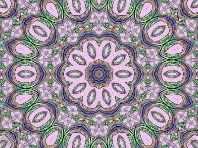 An Artwork From `The Exhibition of Mixed Arabesque, Fractal, Kaleidoscope, Spirograph, Spiral-Swirling Pattern, Symmetrical Design and Mandala Motifs`. (The artworks were made by The Tuykun Sisters who are from the visitors and fans of Artislamic.com. All rights reserved.)