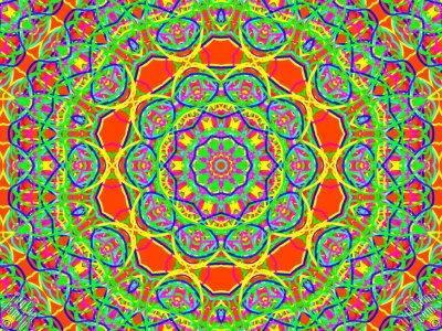 An Artwork From `The Exhibition of Mixed Arabesque, Fractal, Kaleidoscope, Spirograph, Spiral-Swirling Pattern, Symmetrical Design and Mandala Motifs`. (The artworks were made by The Tuykun Sisters who are from the visitors and fans of Artislamic.com. All rights reserved.)