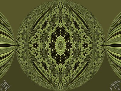 An Artwork From `The Exhibition of Mixed Arabesque, Fractal, Kaleidoscope, Spirograph, Spiral-Swirling Pattern, Symmetrical Design and Mandala Motifs`. (The artworks were made by The Tuykun Sisters who are from the visitors and fans of Artislamic.com. All rights reserved.)